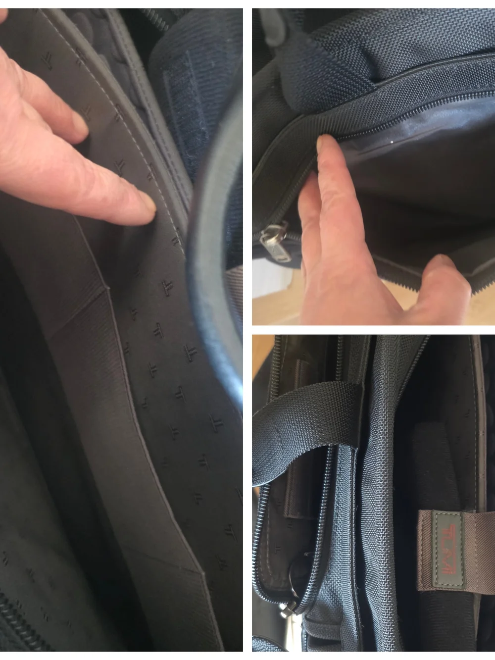 TUMI Men's Business & Travel Black Breifcase -26150D4.